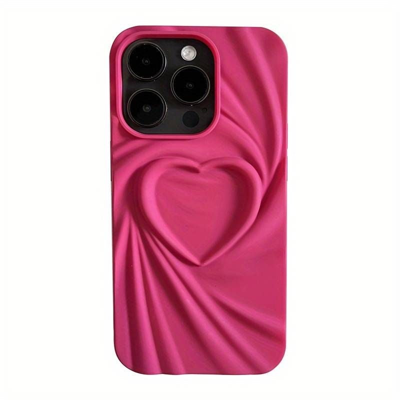 Iphone 14 Pro 3D Heart Design Cover