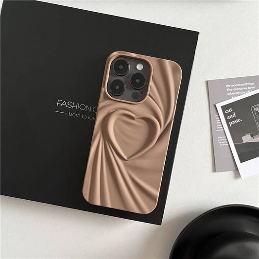 Iphone 12 3D Heart Design Cover