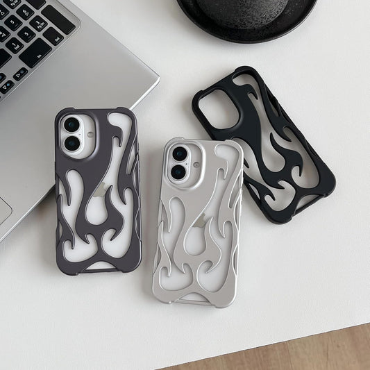 iPhone Matte Flame Design Cover