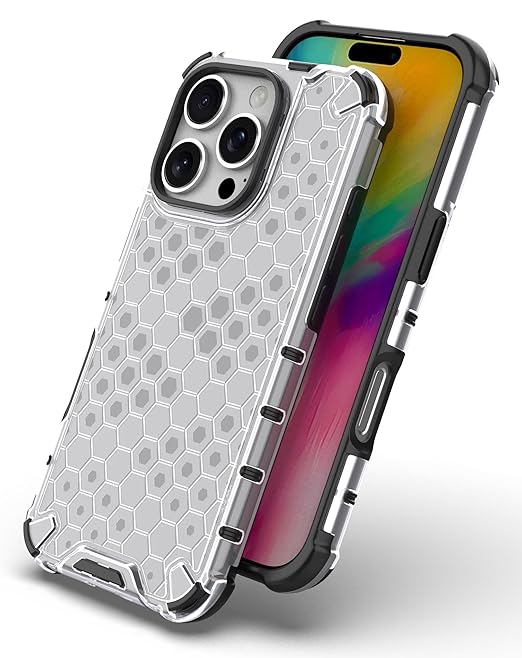 Iphone 16 Pro Honeycomb Shockproof Bumper Cover