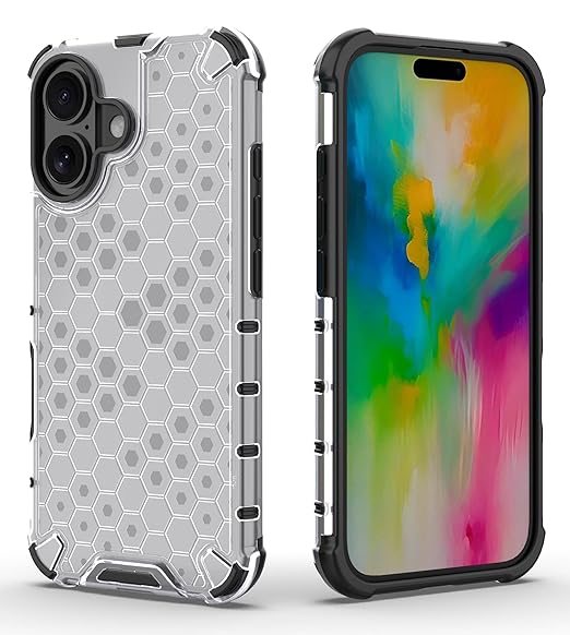 Iphone 16 Honeycomb Shockproof Bumper Cover