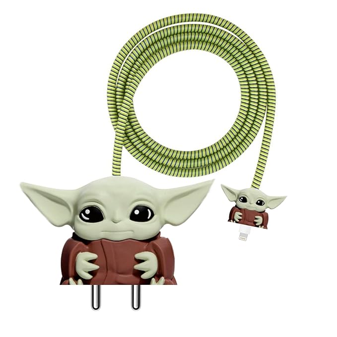Iphone Charger Cover - Star Wars Yoda (With Wire Protector)