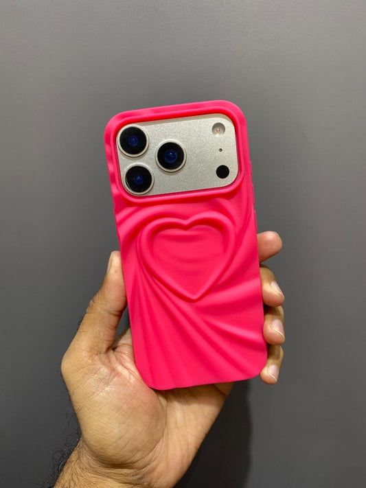 iPhone 17 Air 3D Heart Design Cover