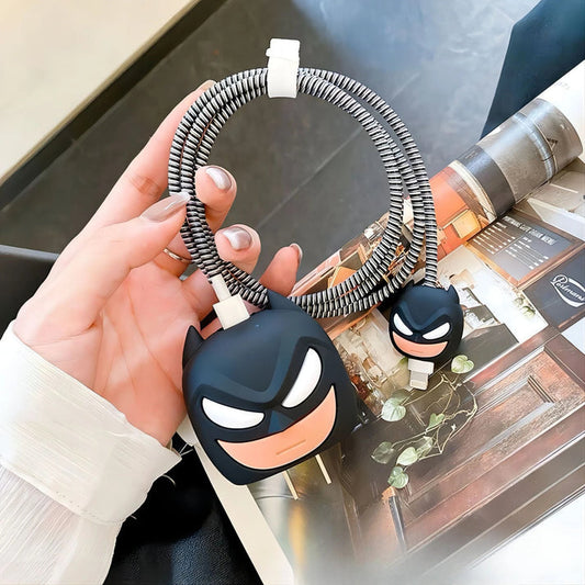 Iphone Charger Cover - Batman (With Wire Protector)
