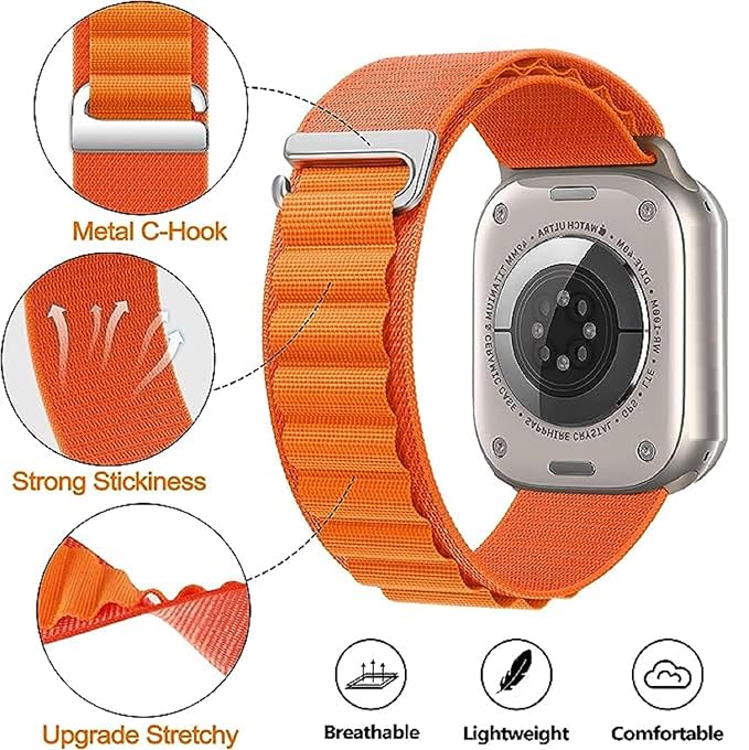 G-Hook Nylon Alpine Apple Watch Band (Only Nylon Strap for Apple iWatch Watch NOT Included)