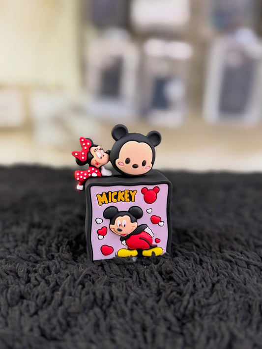 Iphone Charger Cover - Mickey & Minnie (With Wire Protector)