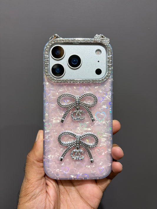 Double Bow Designer Cover (Pink Base)