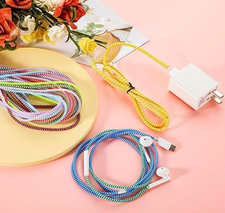Spiral Charger Cable Protector (Full Cable) Random Colors