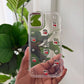 Clear 3D Cherry Luxe Cover - Soft & Stylish