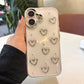 Clear 3D Heart Luxe Cover - Soft & Stylish
