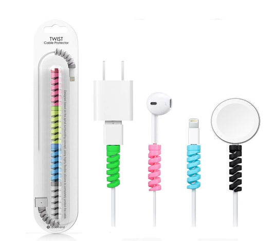 Spiral Charger Cable Protector (Cable Ends) Random Colors