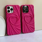 Iphone 14 Pro 3D Heart Design Cover