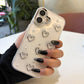 Clear 3D Heart Luxe Cover - Soft & Stylish