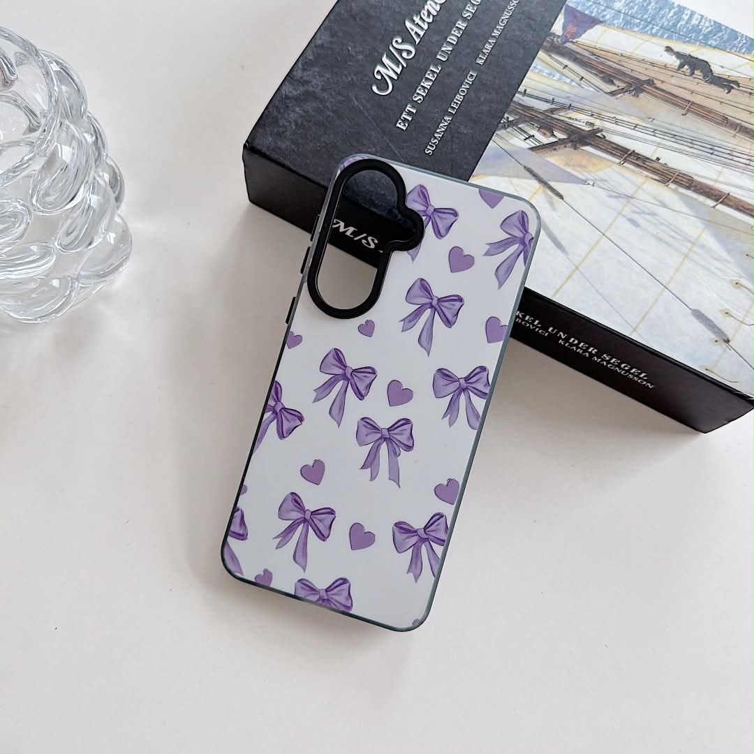 Printed Lavendar Bow Cover