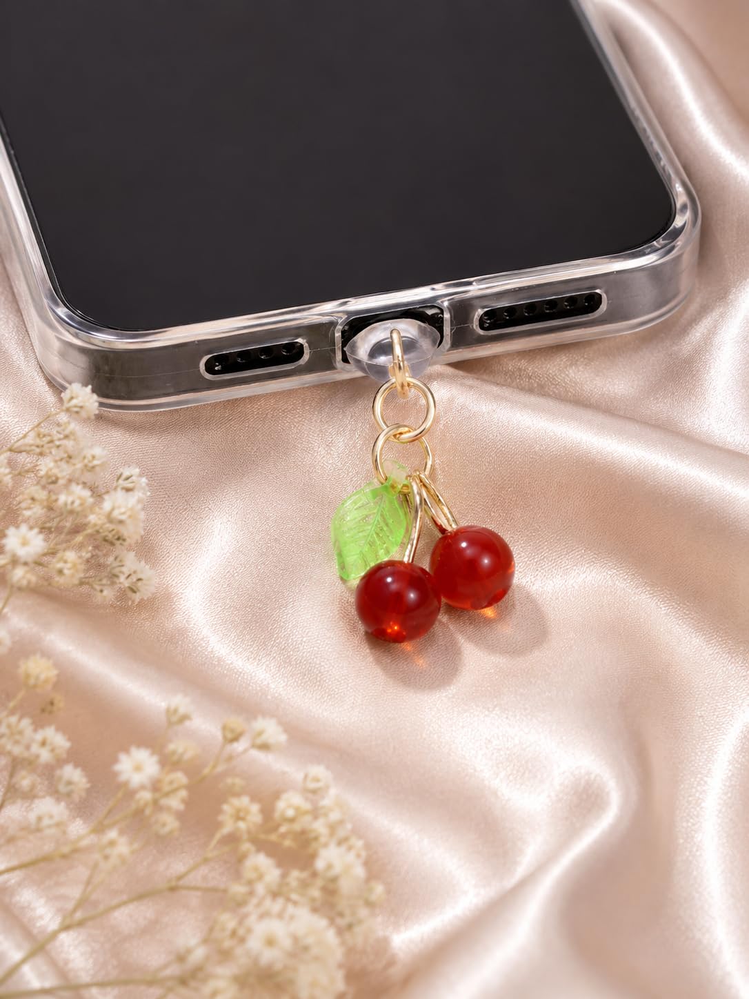 Twin Cherry Phone Charm
