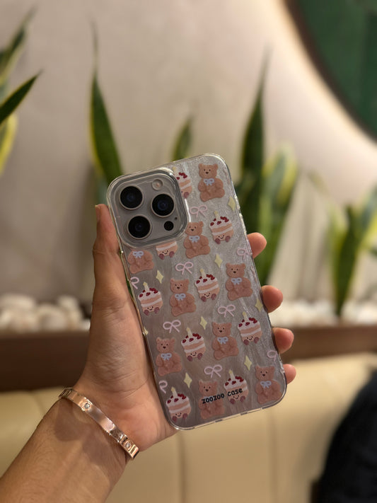 Iphone 14 Pro Max Cute Teddy Bear Cover