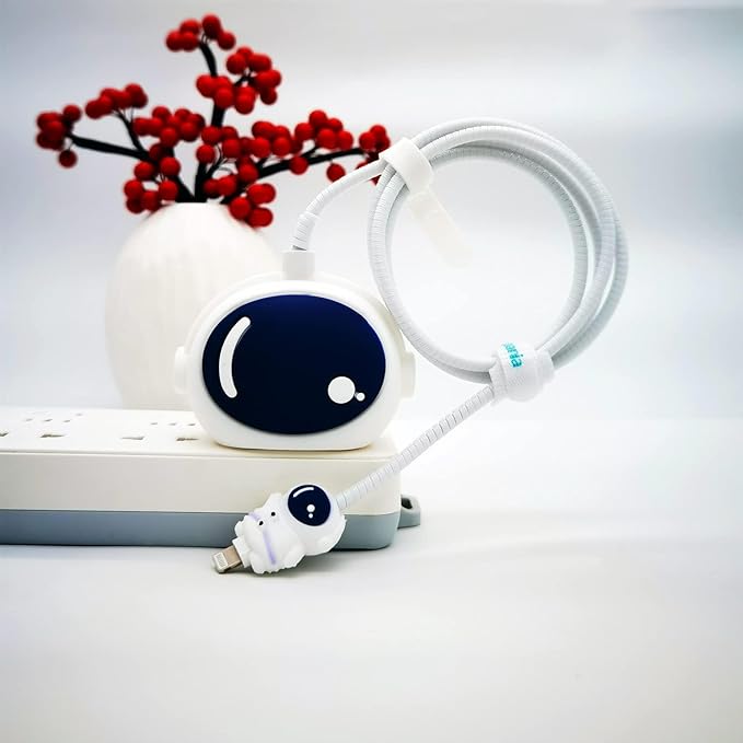 Iphone Charger Cover - Astronaut (With Wire Protector)