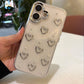 Clear 3D Heart Luxe Cover - Soft & Stylish