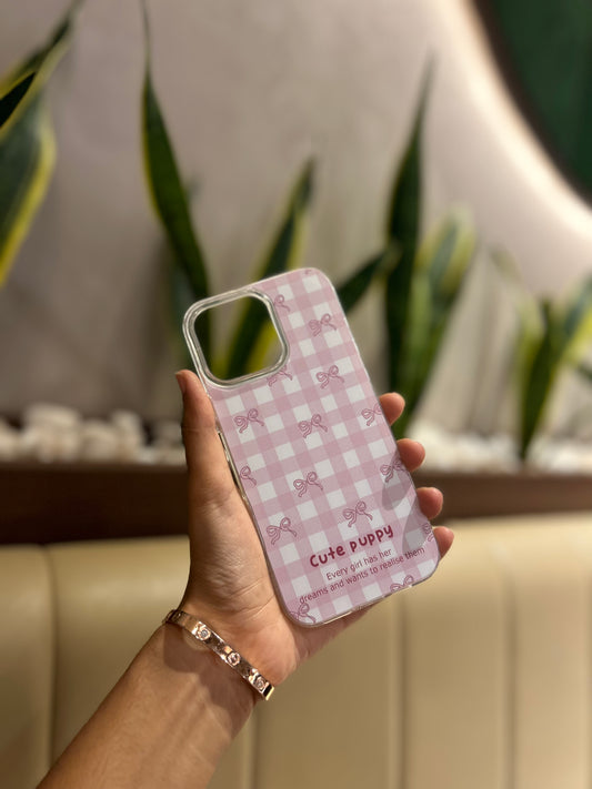 Iphone 11 Cute Pink Ribbon Bow Cover