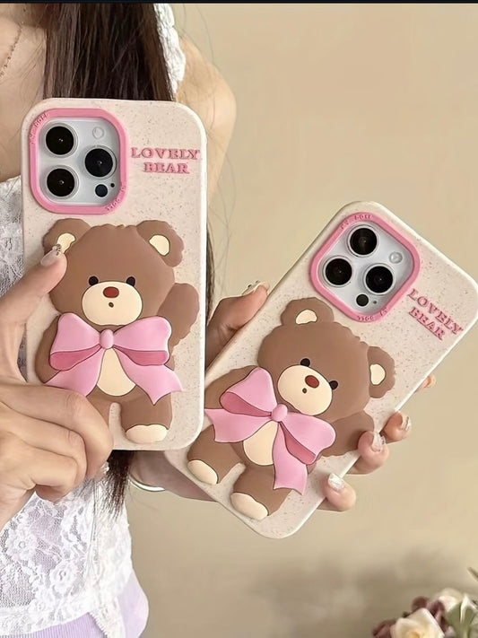 iPhone 14 Pro Max/15 Pro Max 3D Bear Cover