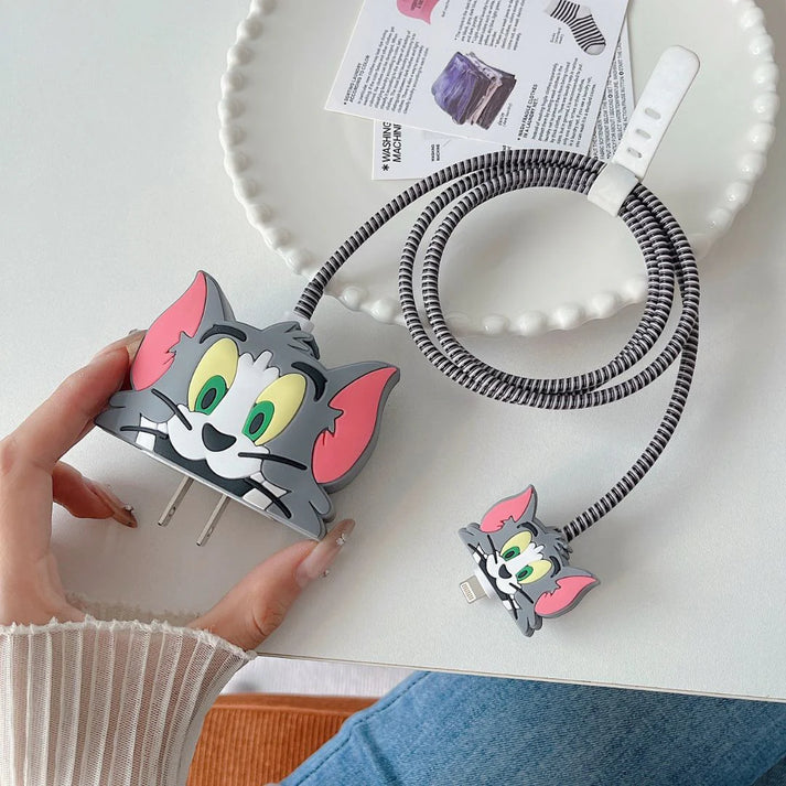 Iphone Charger Cover - Tom (With Wire Protector)