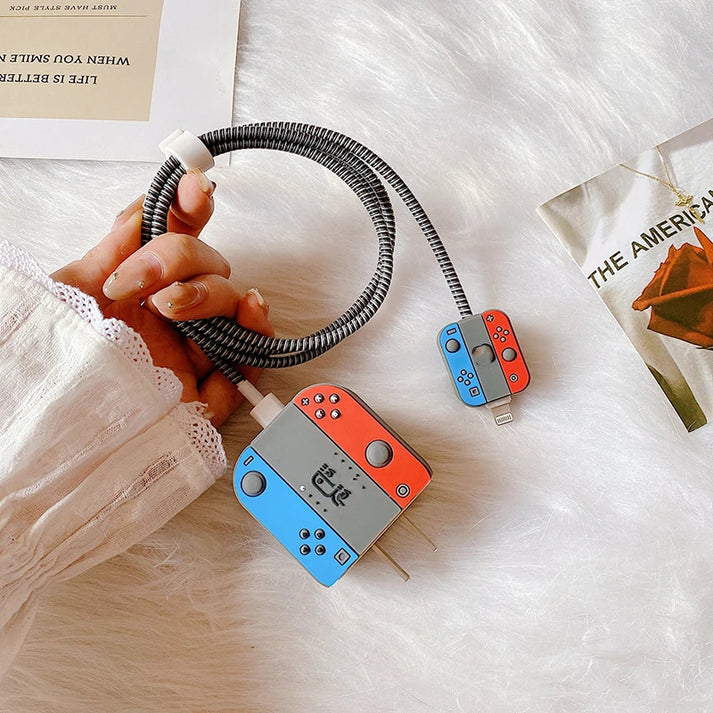 Iphone Charger Cover - Nintendo (With Wire Protector)