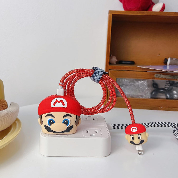 Iphone Charger Cover - Mario (With Wire Protector)