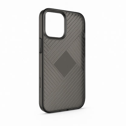 Iphone 15 Pro Max Zig-Zag Lining Transparent Cover