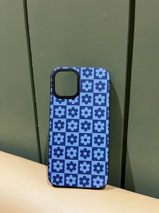 Iphone 11 Pro Blue Flower Design Cover
