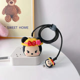 Iphone Charger Cover - Minnie Mouse Bow Hat (With Wire Protector)