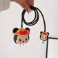 Iphone Charger Cover - Minnie Mouse Bow Hat (With Wire Protector)