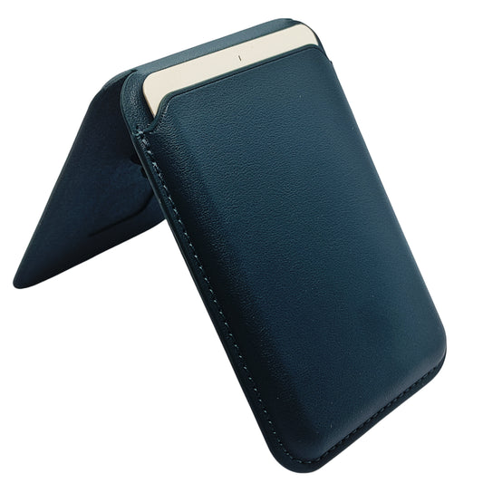MagSafe Leather Stand Wallet (2-3 Cards Storage)