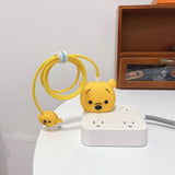 Iphone Charger Cover - Pooh (With Wire Protector)