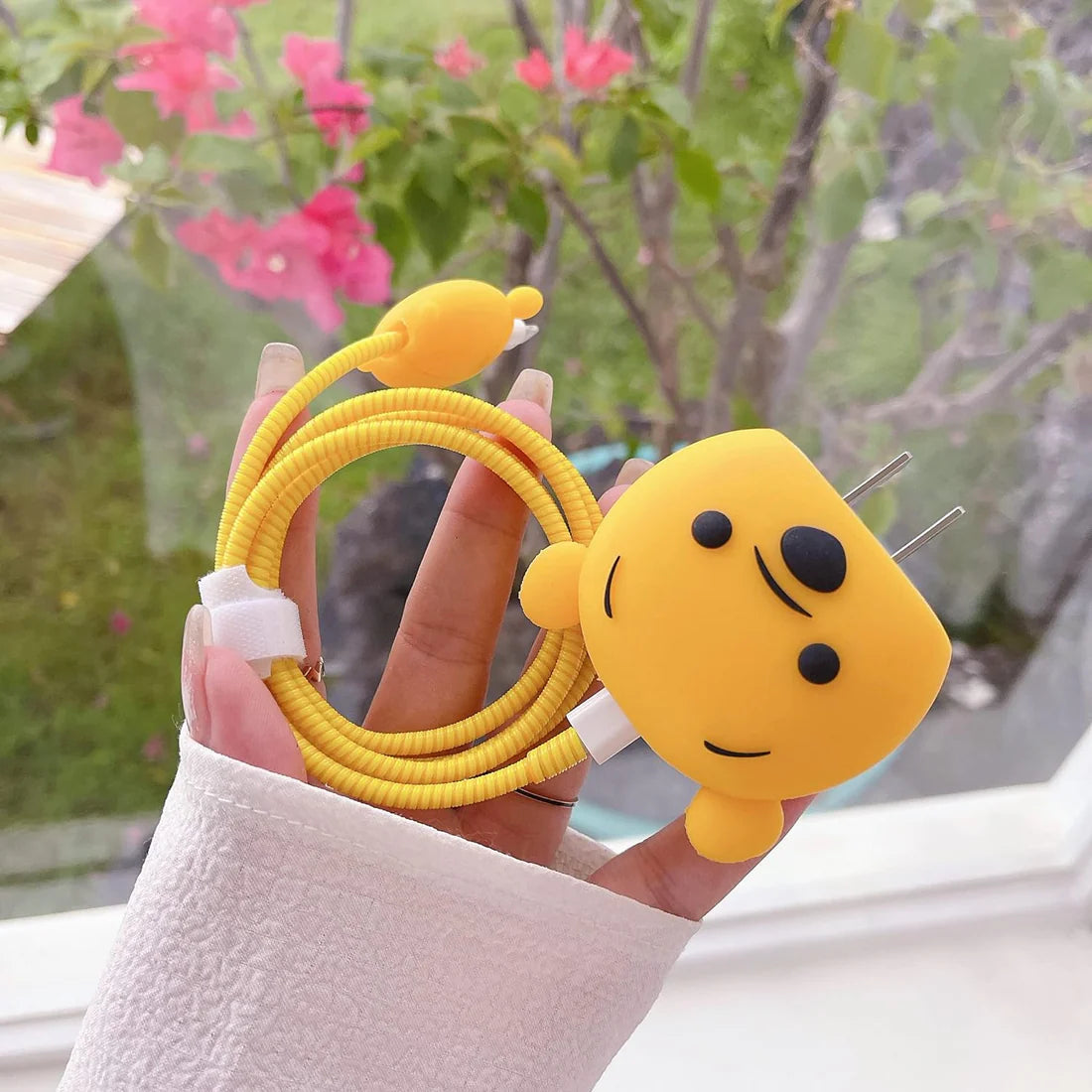 Iphone Charger Cover - Pooh (With Wire Protector)