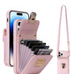 Iphone 14 Pro Crossbody Wallet Lanyard Cover (6 Card Slots)