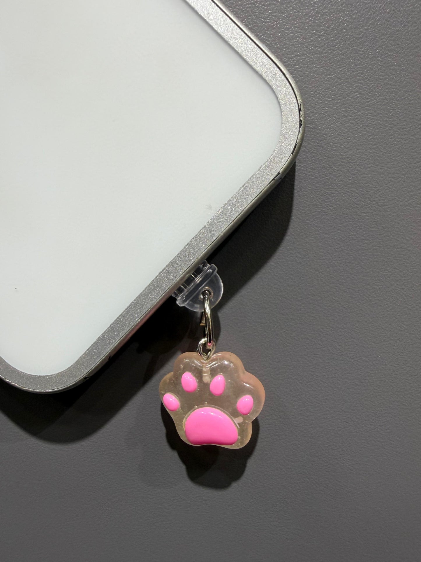 Pink Paw Phone Charm