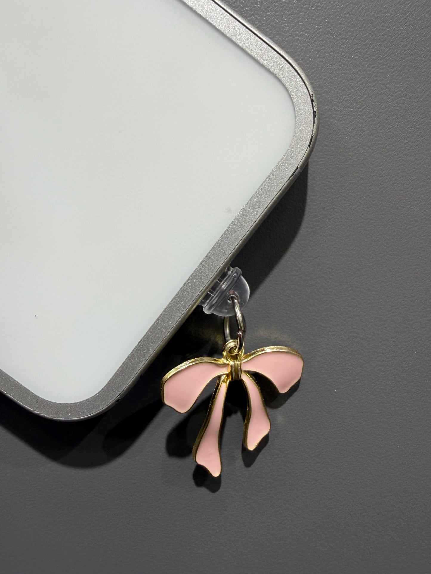 Kawaii Pink Bow Phone Charm