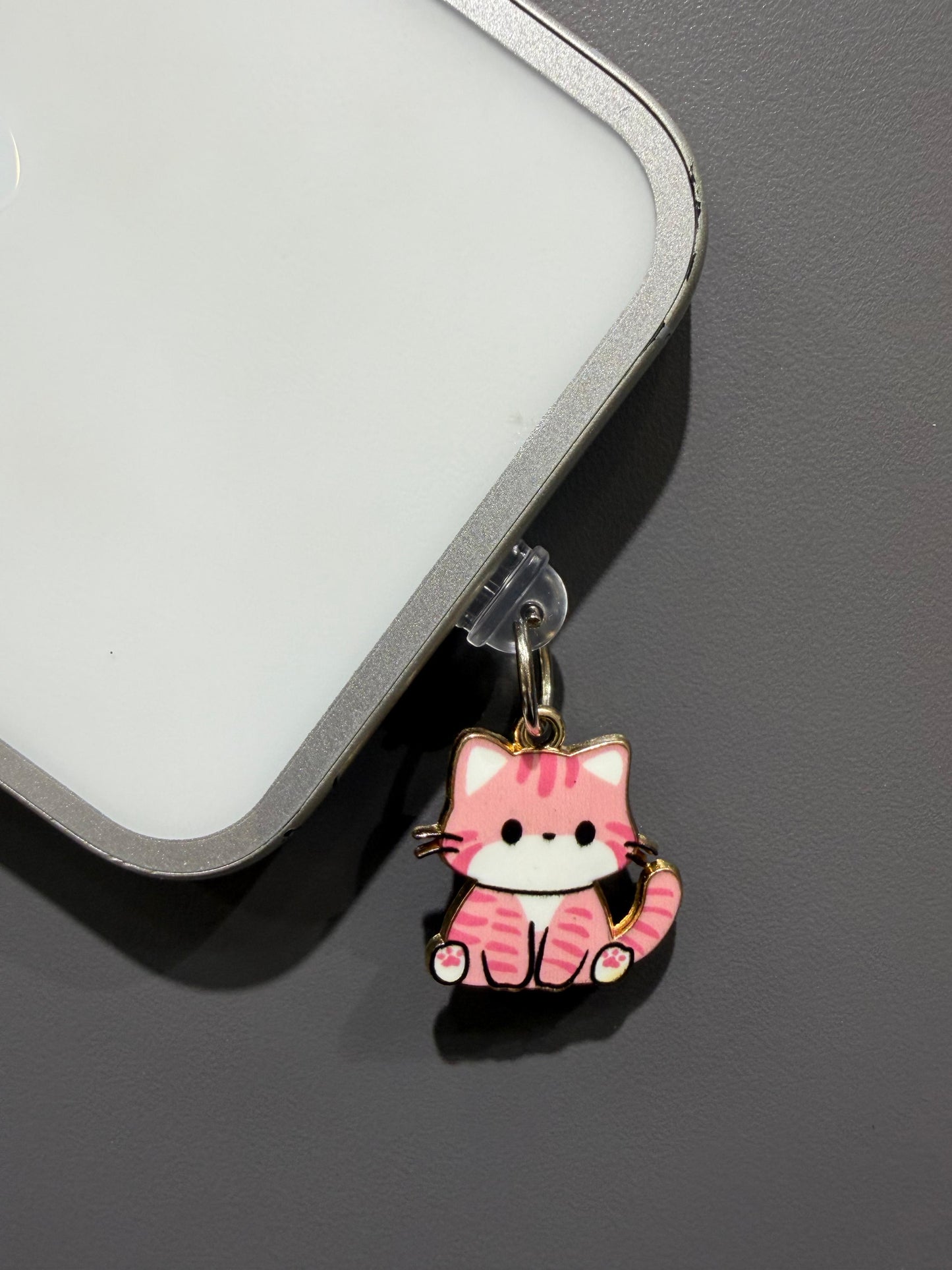 Pink Kitty Phone Charm