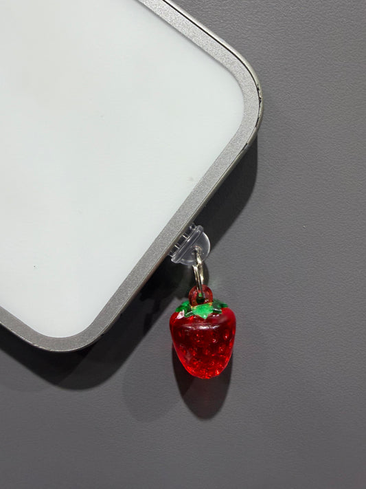 Juicy Strawberry Phone Charm