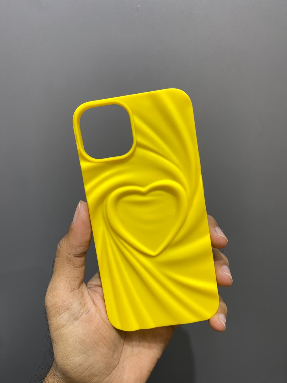 Iphone 13/14 3D Heart Design Cover