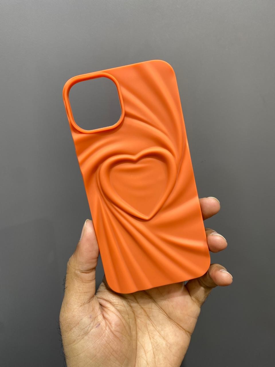 Iphone 13/14 3D Heart Design Cover