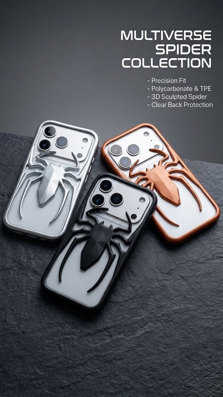 iPhone Matte Spider Design Cover