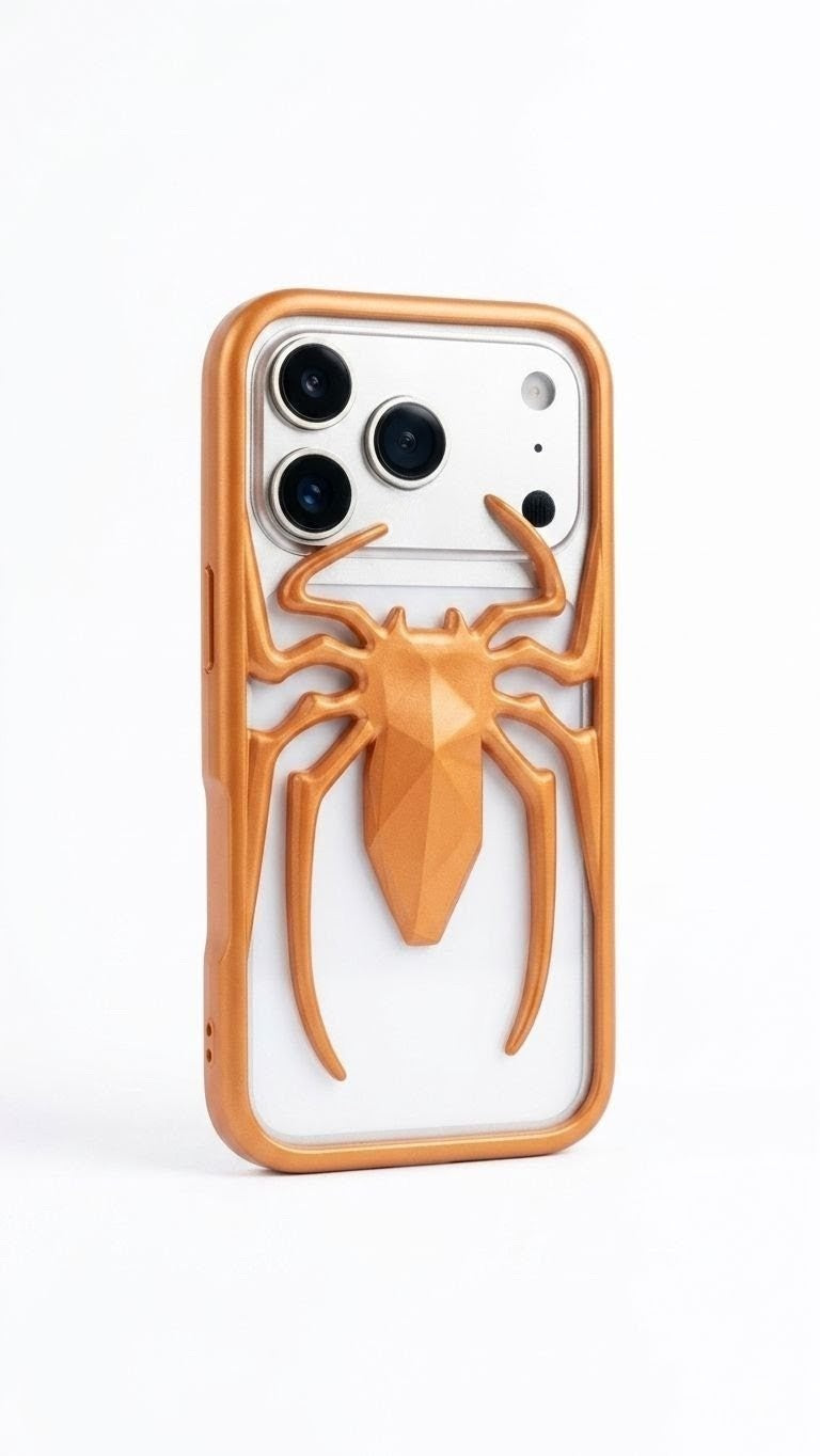 iPhone Matte Spider Design Cover